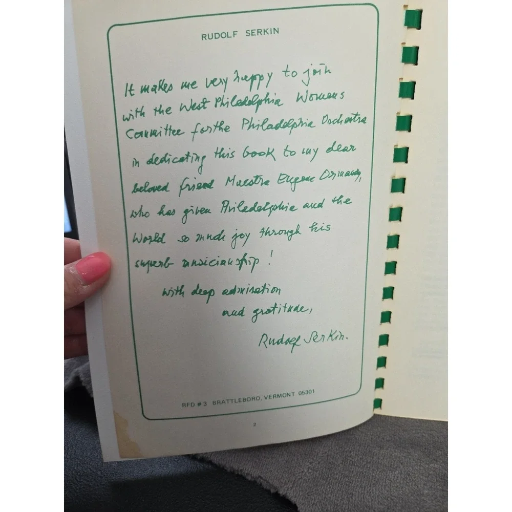 The Philadelphia‎ Orchestra Cookbook PA Vintage 1980s